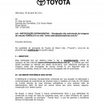  Toyota diz que o NA não pode divulgar mais nada sobre ela
