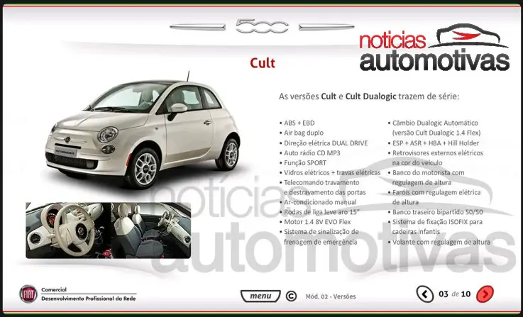 fiat 500 mexicano exclusivo todos detalhes 1 Fiat importa 500 do México por 12.000 dólares