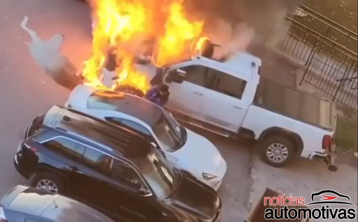 subaru brz picape incendio