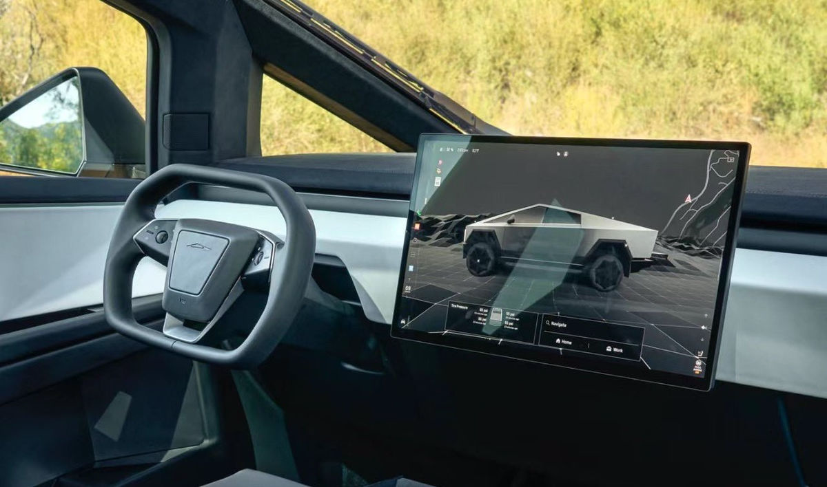 tesla cybertruck interior 1
