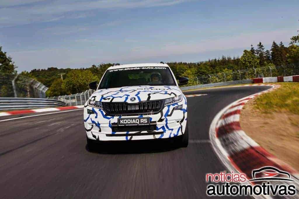 Skoda-Kodiaq-RS-em-Nürburgring-5 Skoda Kodiaq RS é o SUV de sete lugares mais rápido em Nürburgring