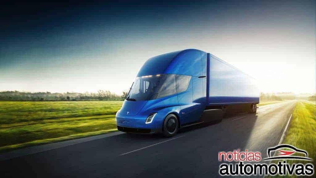 Tesla-Semi-1 Tesla Semi: caminhão elétrico vai de 0 a 96 em 5 segundos e tem autonomia de 800 km