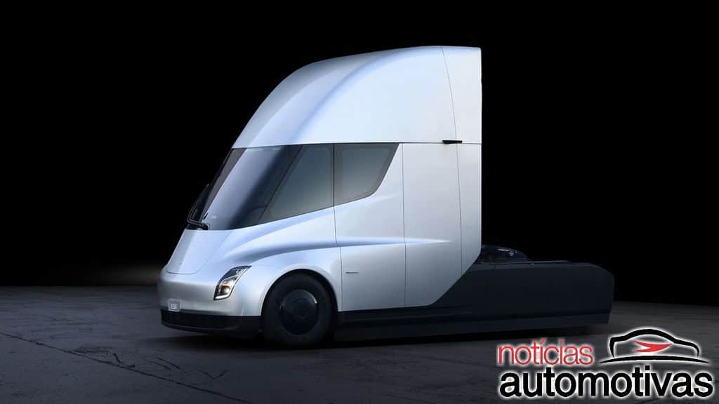 Tesla-Semi-2 Tesla Semi: caminhão elétrico vai de 0 a 96 em 5 segundos e tem autonomia de 800 km