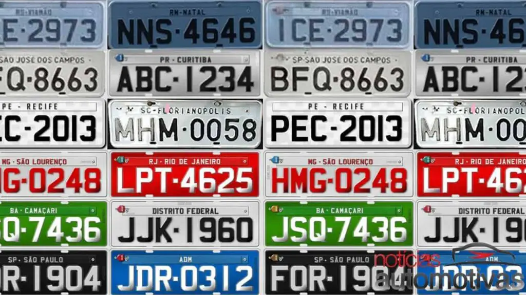 placas-detran Por que existem carros com placas vermelhas, pretas, verdes, azuis, etc?