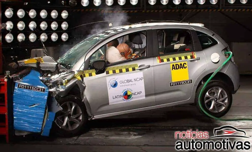 Top 10: carros mais seguros - Inclui March e Versa Citroen-c3-latin-ncap