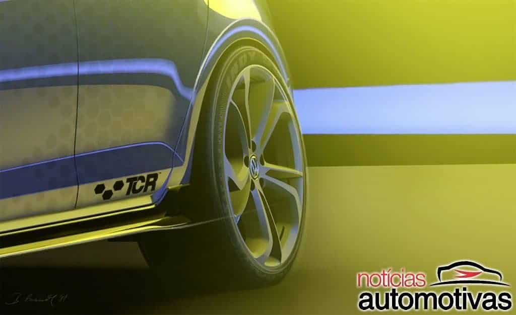 golf-gti-tcr-teaser-1-1024x529 Volkswagen Golf GTI TCR ganha teaser para versão de rua com 290 cavalos