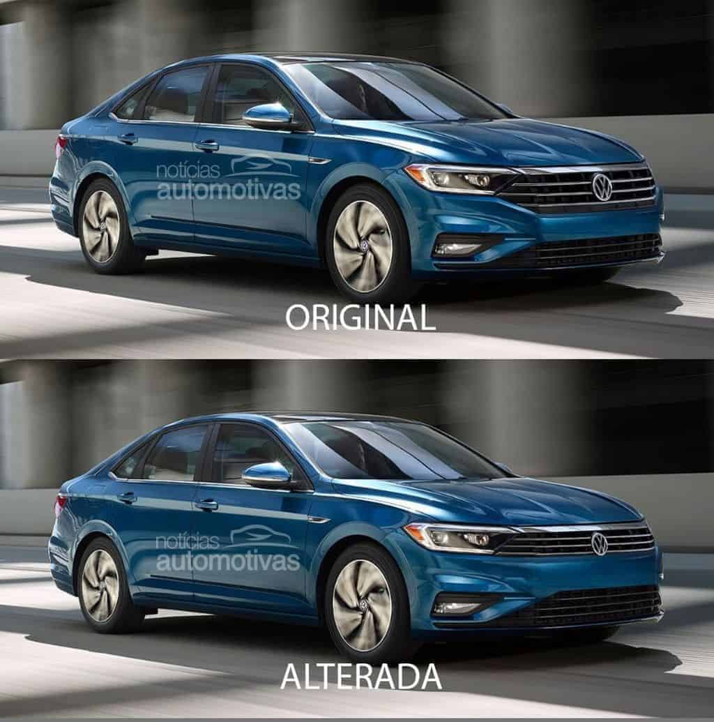 jetta_frente_a Projeção: Volkswagen Jetta 2019 com frente alterada