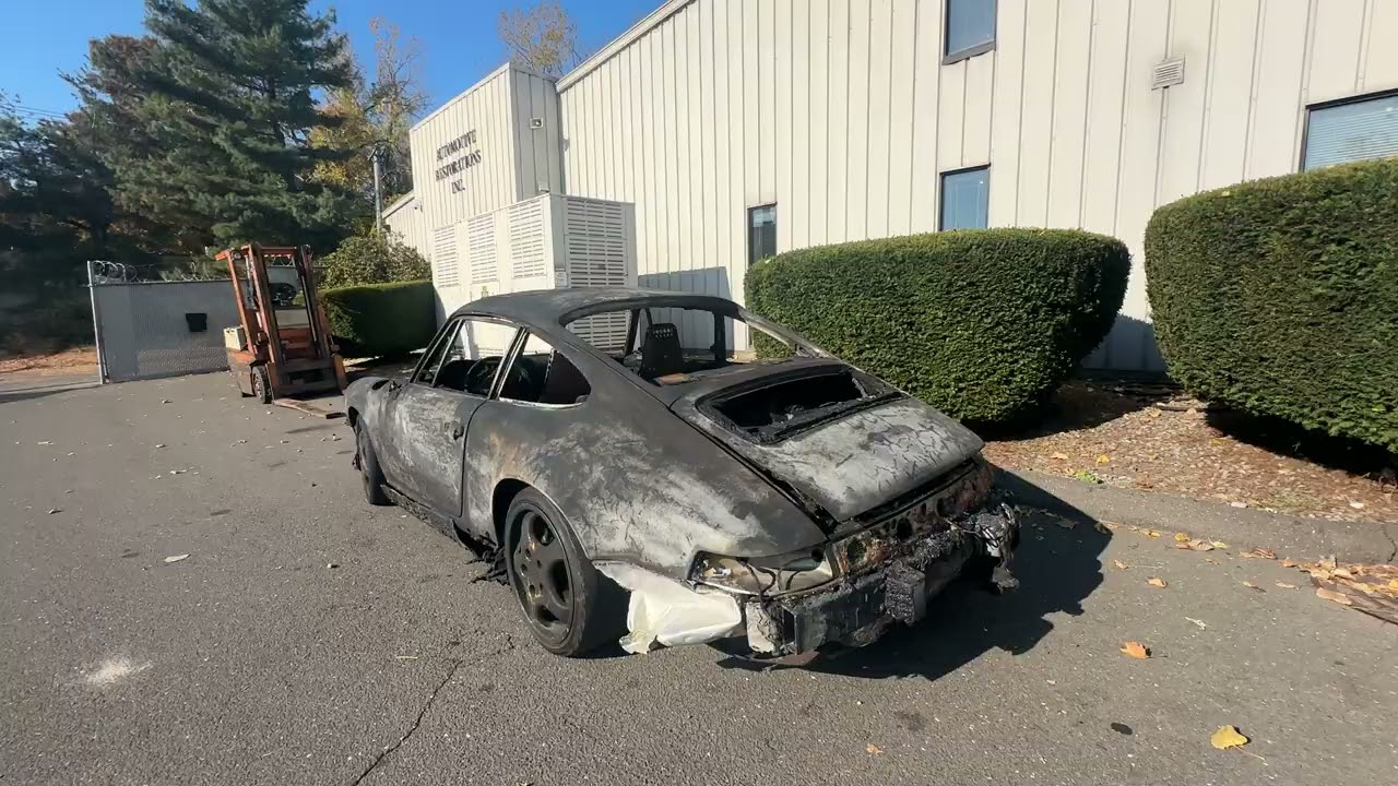 Fire Damaged 40k Mile 964 1990 Porsche 911 Walkaround Video