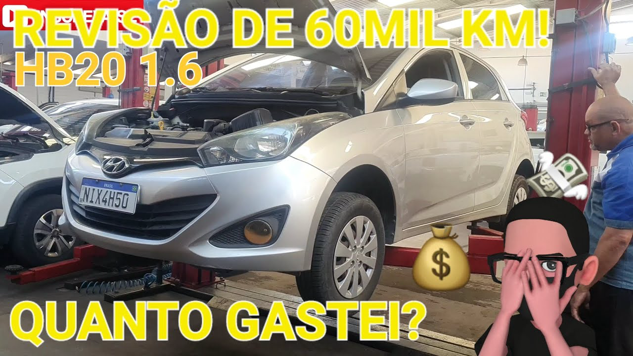 REVISÃO DO HB20 1.6 DE 60 MIL KM, QUANTO GASTEI? REVISÃO DO HYUNDAI HB20 VALE APENA?