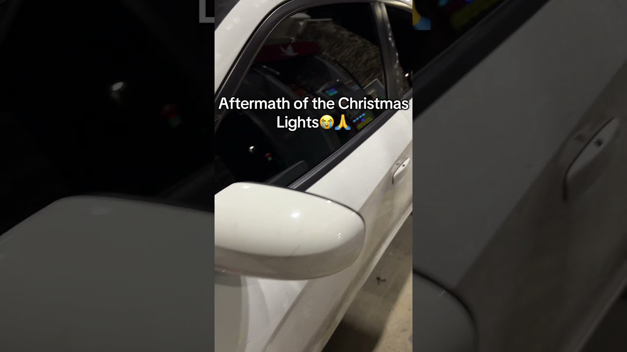 My Paint is COOKED😭🙏 #shorts #dodge #christmas #lights #cars #srt