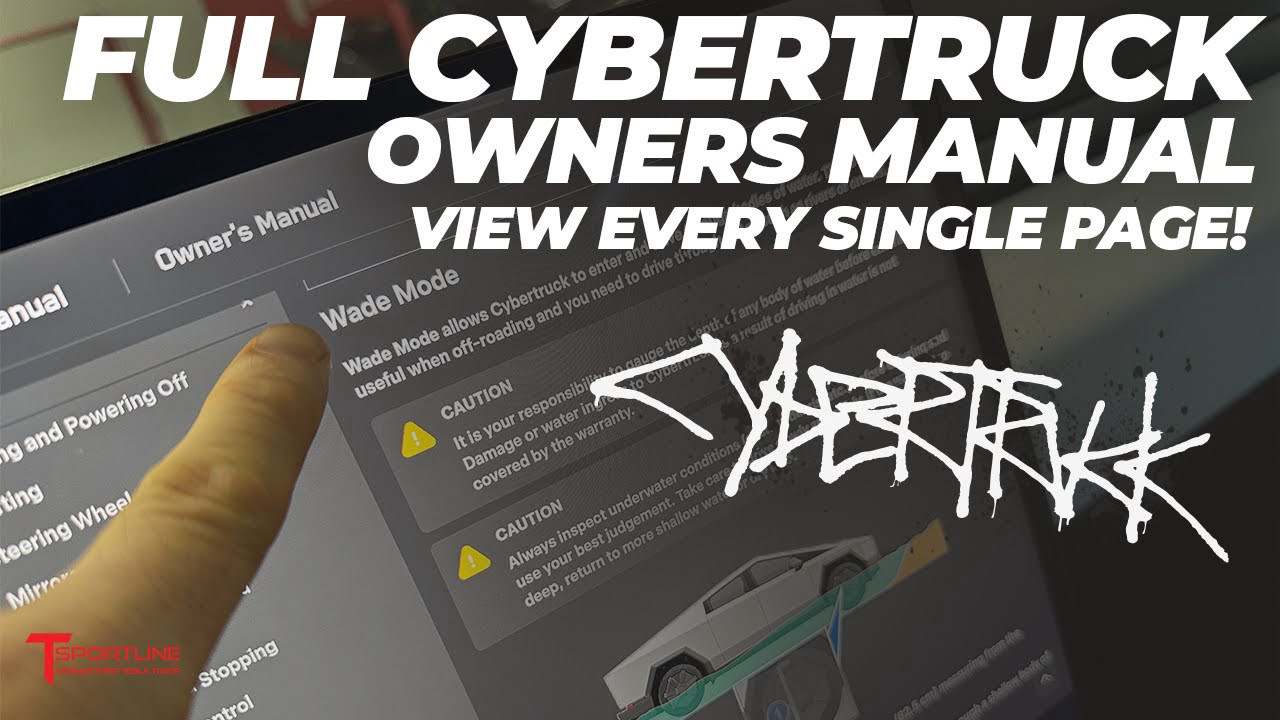 Entire Tesla Cybertruck Owners Manual - World's Most Boring Video! But...it's every spec & detail ℹ️