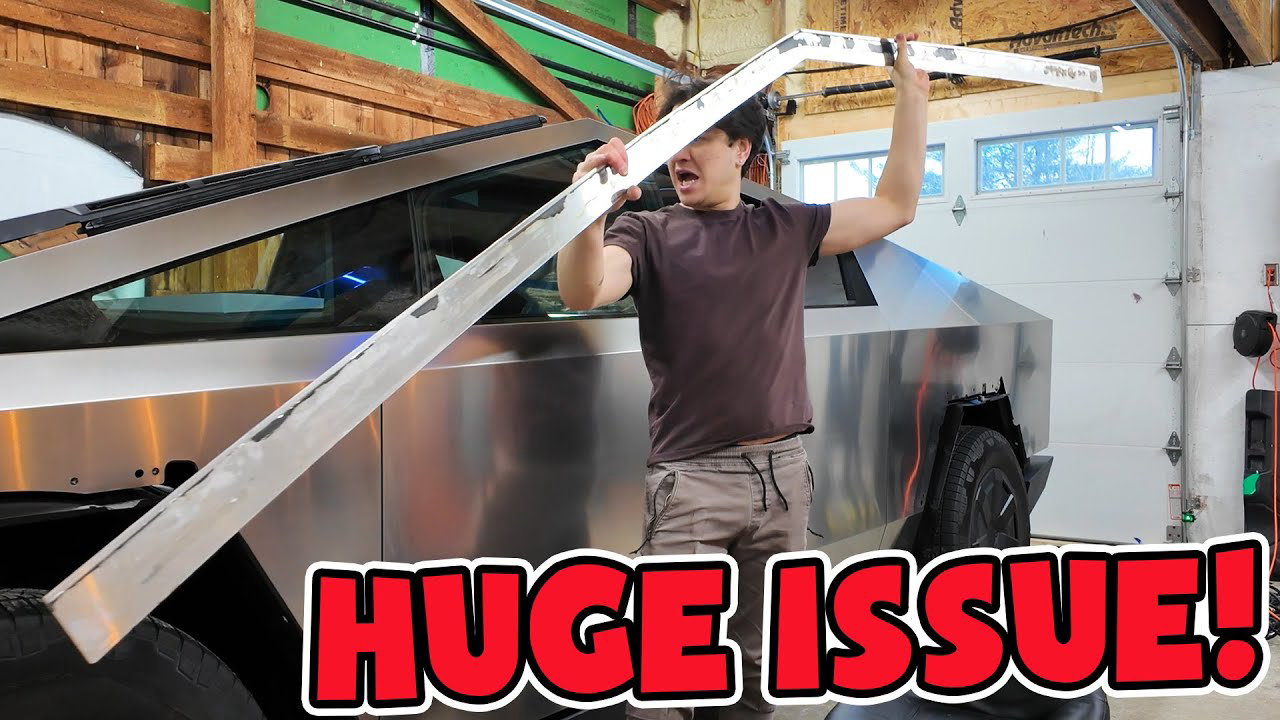 Cybertruck Stainless Panels are falling off in Freezing Temperatures- THIS needs to be fixed
