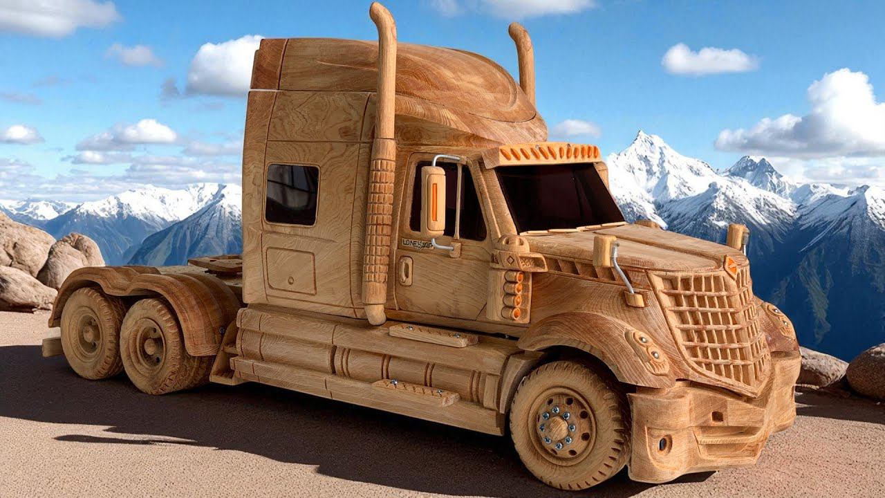 I Recreated the International LoneStar Entirely Out of Wood - Woodworking Art