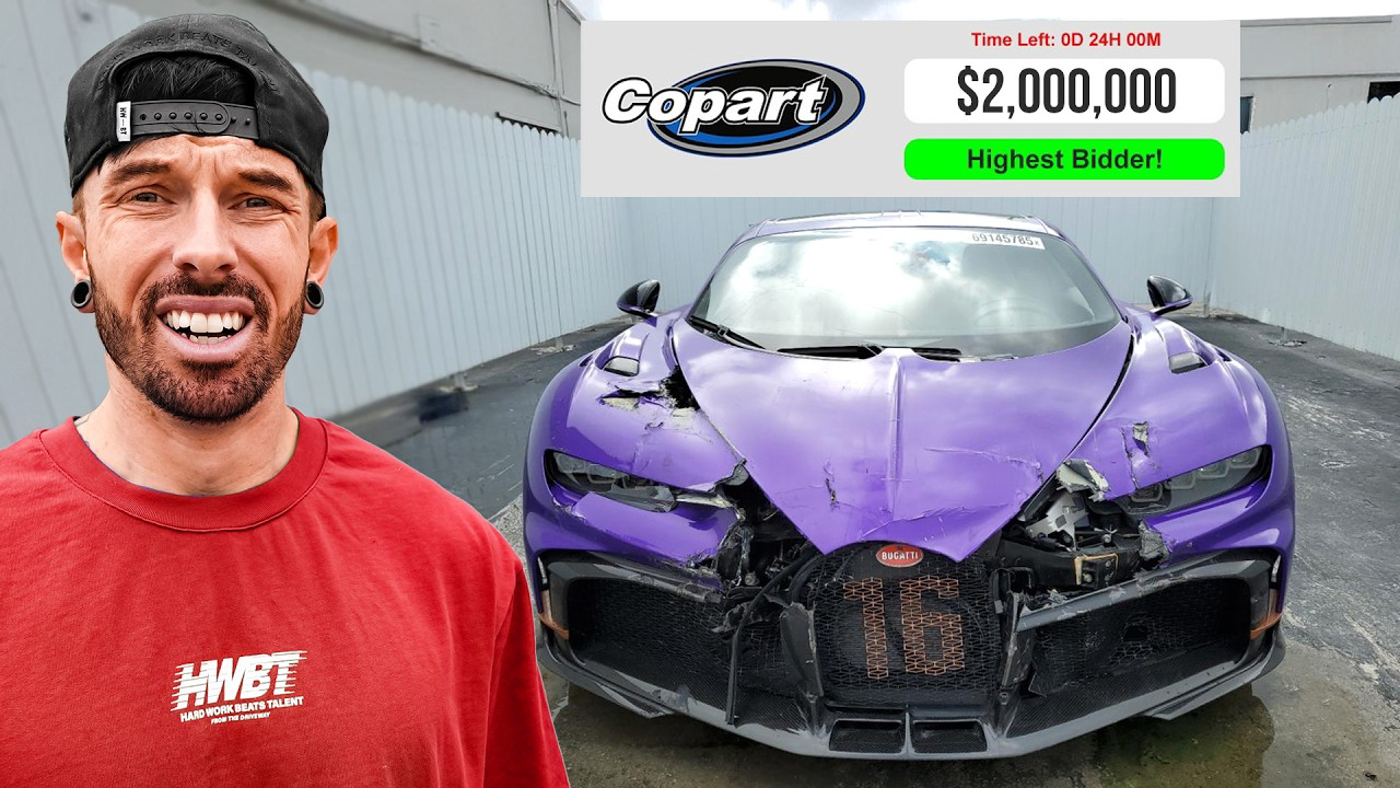 ATTEMPTING TO BUY A WRECKED BUGATTI CHIRON PUR SPORT