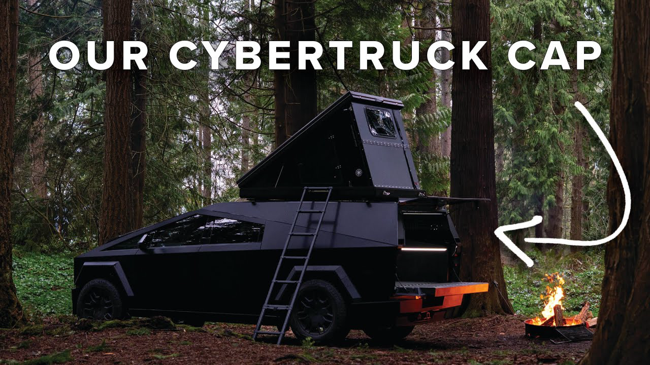 Space Campers: A first look at our truck cap for Cybertruck