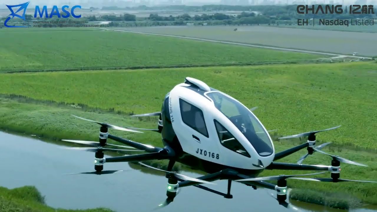 EHang 216 AAV Conducted Trial Flights in Japan