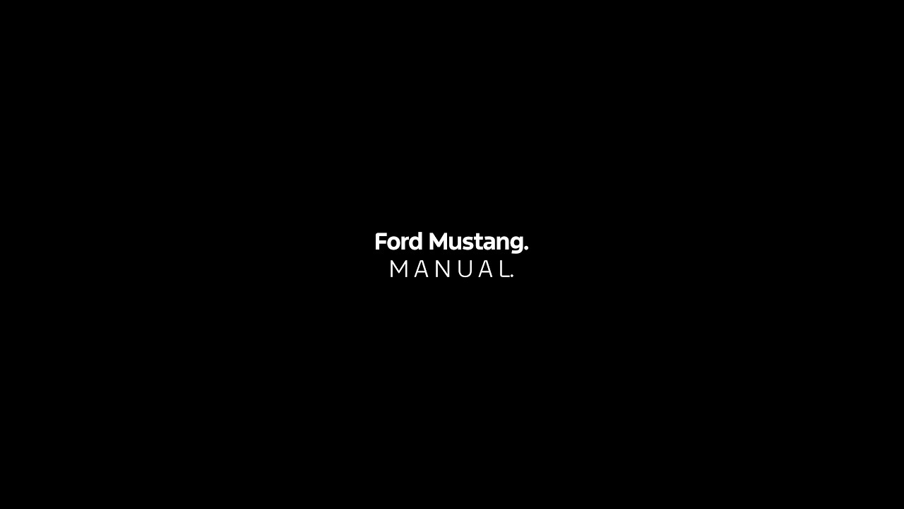 ATÉ QUE SEJA ILEGAL. MUSTANG. MANUAL.​