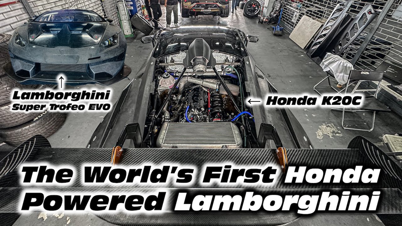 Meet HONDAGHINI! The World's First Honda Powered Lamborghini ... Built To Win A 25 Hour Race!