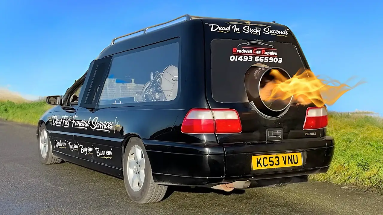 THE VAUXHALL OMEGA JET HEARSE!