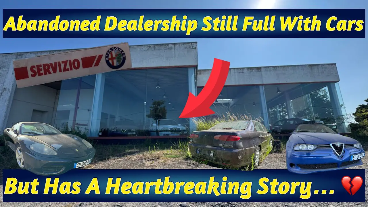 Abandoned Italian Dealership Still Full With Car’s But Has A Heartbreaking Story…