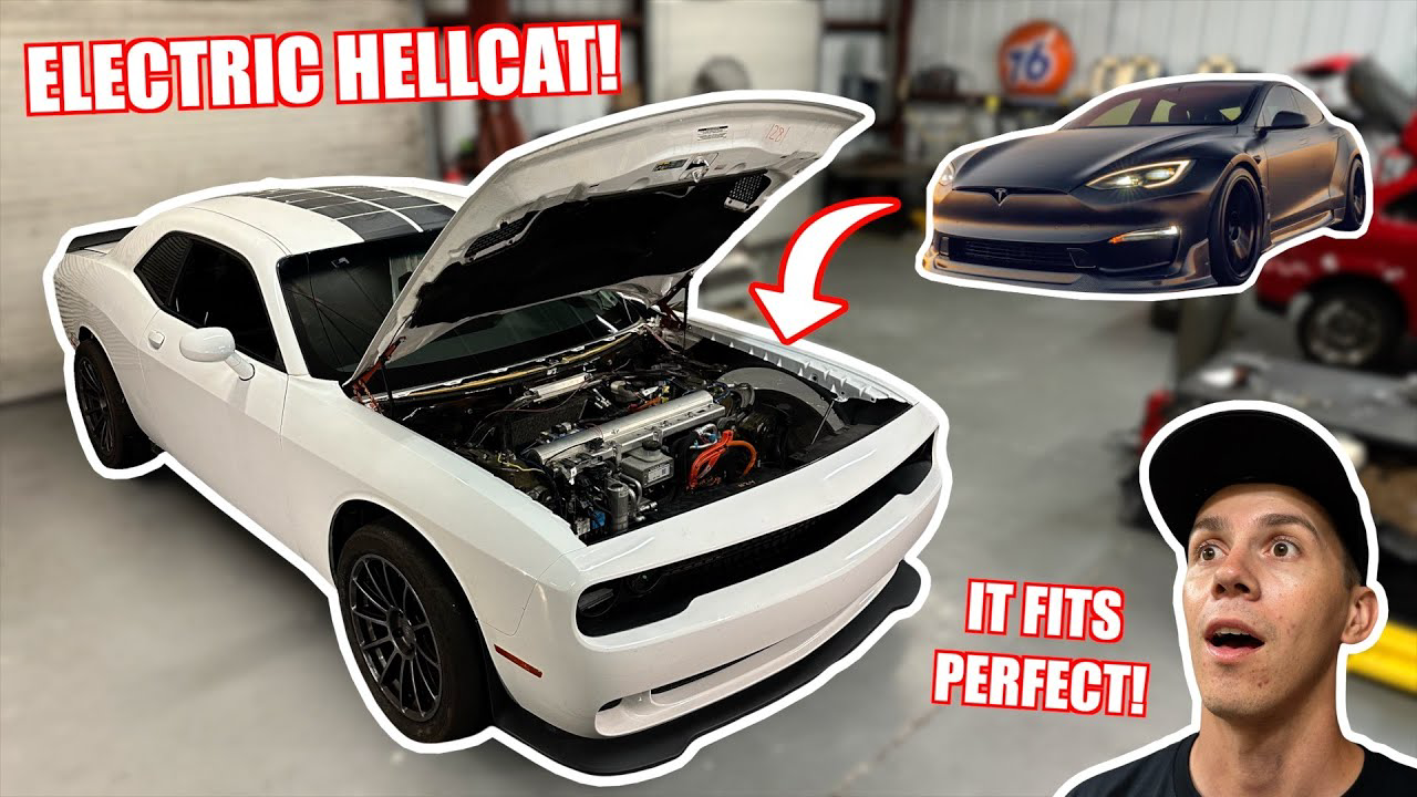 I Body Swapped My Tesla Plaid With a HELLCAT!