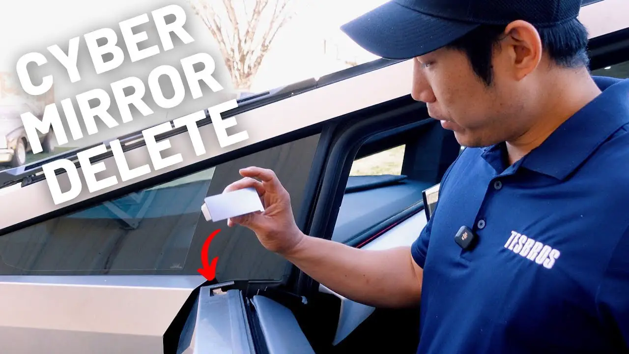 Stainless Steel Cybertruck Mirror Delete Covers Are FINALLY Here