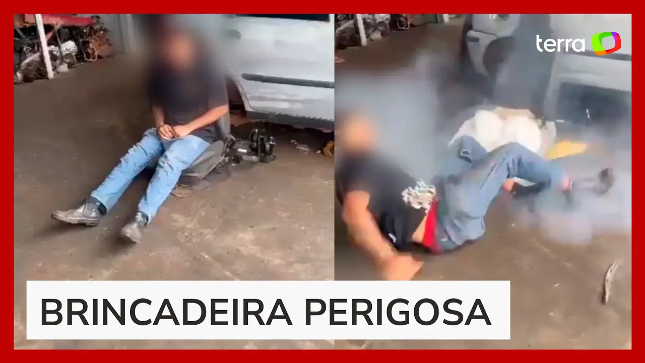 Jovem é arremessado após acionar airbag de carro de propósito em Goiás