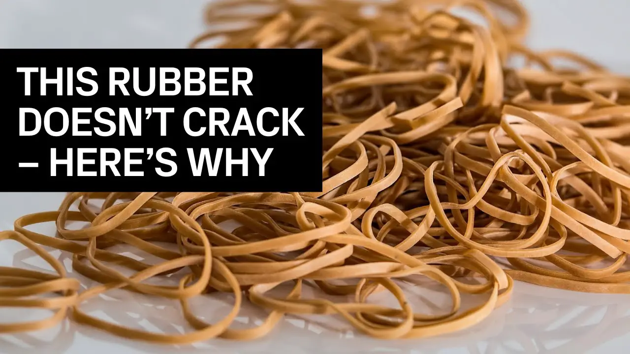 Natural rubber that resists cracking
