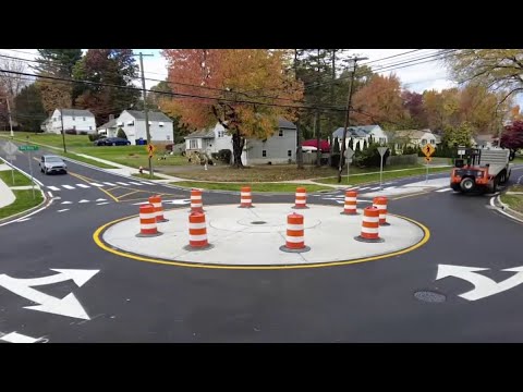 West Hartford adds orange barrels to address new roundabout confusion